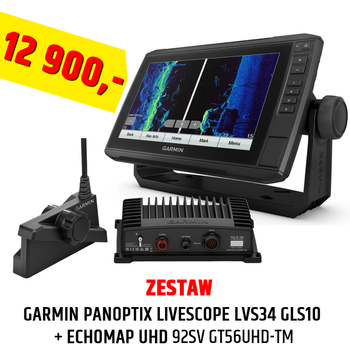 Garmin Panoptix LiveScope Plus system + ECHOMAP UHD 92sv GT56UHD-TM