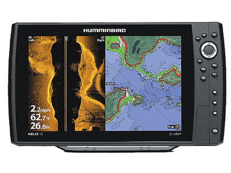 Humminbird Helix 12 Chirp Mega SI GPS G2N Networking ploter