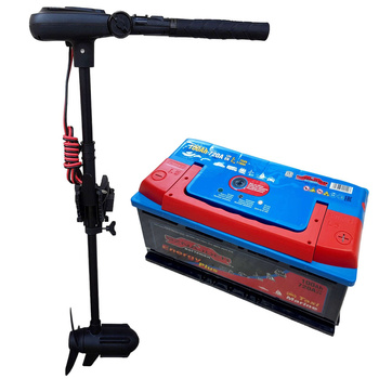 Zestaw: Silnik Haswing Protruar 1.0 R 12V 65lbs, akumulator 100Ah