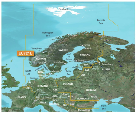 Mapy Garmin Veu721L-Northern Europe