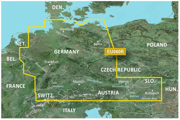Mapa Morska Garmin Blue Chart G3 - Germany Inland Waters