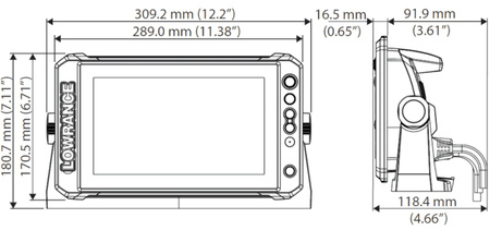 Echosonda Lowrance Elite FS 9 with Active Imaging 3-in-1 Transducer