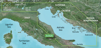 Garmin VEU452S mapa - Adriatic Sea, North Coast