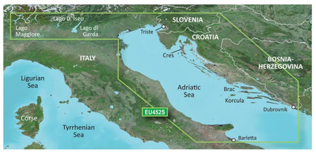 Mapa Morska Garmin Bluechart G3 Vision Adriatic Sea North Coast