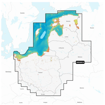 Mapy morskie Garmin Morze Bałtyckie, wschodnie wybrzeże